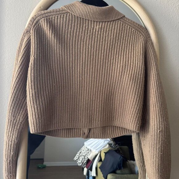Aritzia Women's Tan and Brown Jumper - Picture 4 of 4
